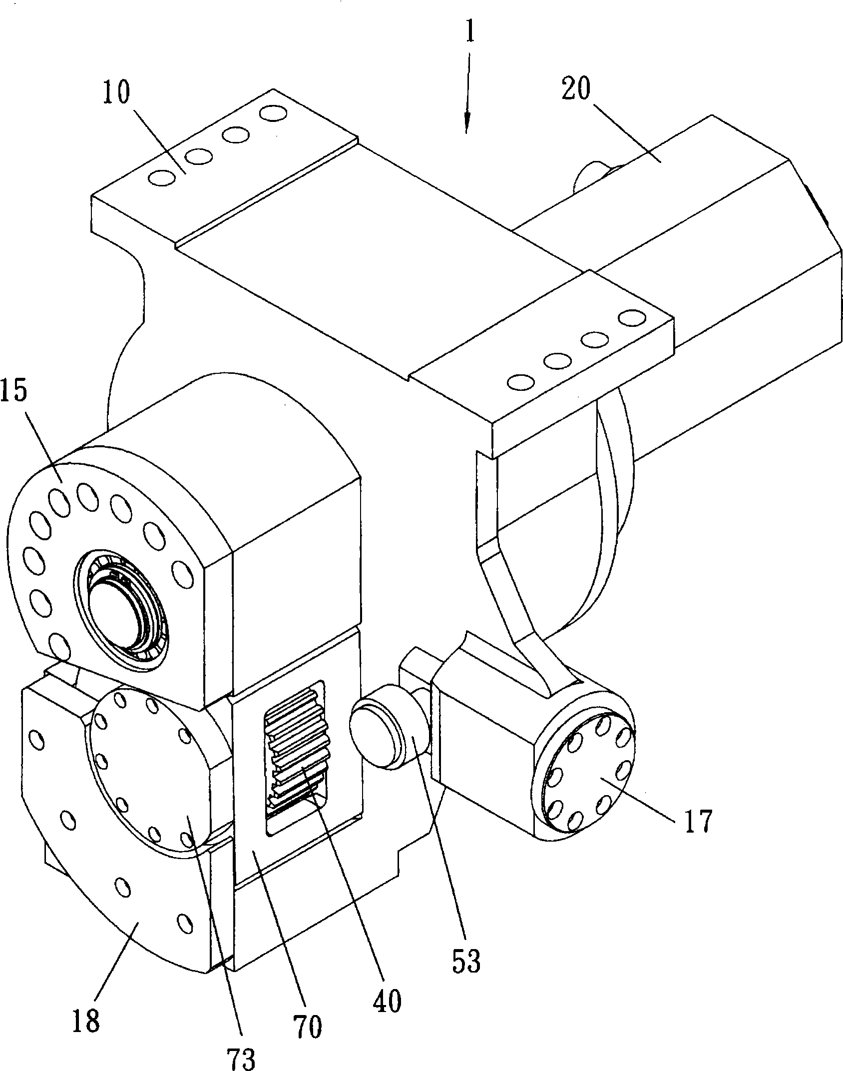 Backlash elimination structure of transmission mechanism