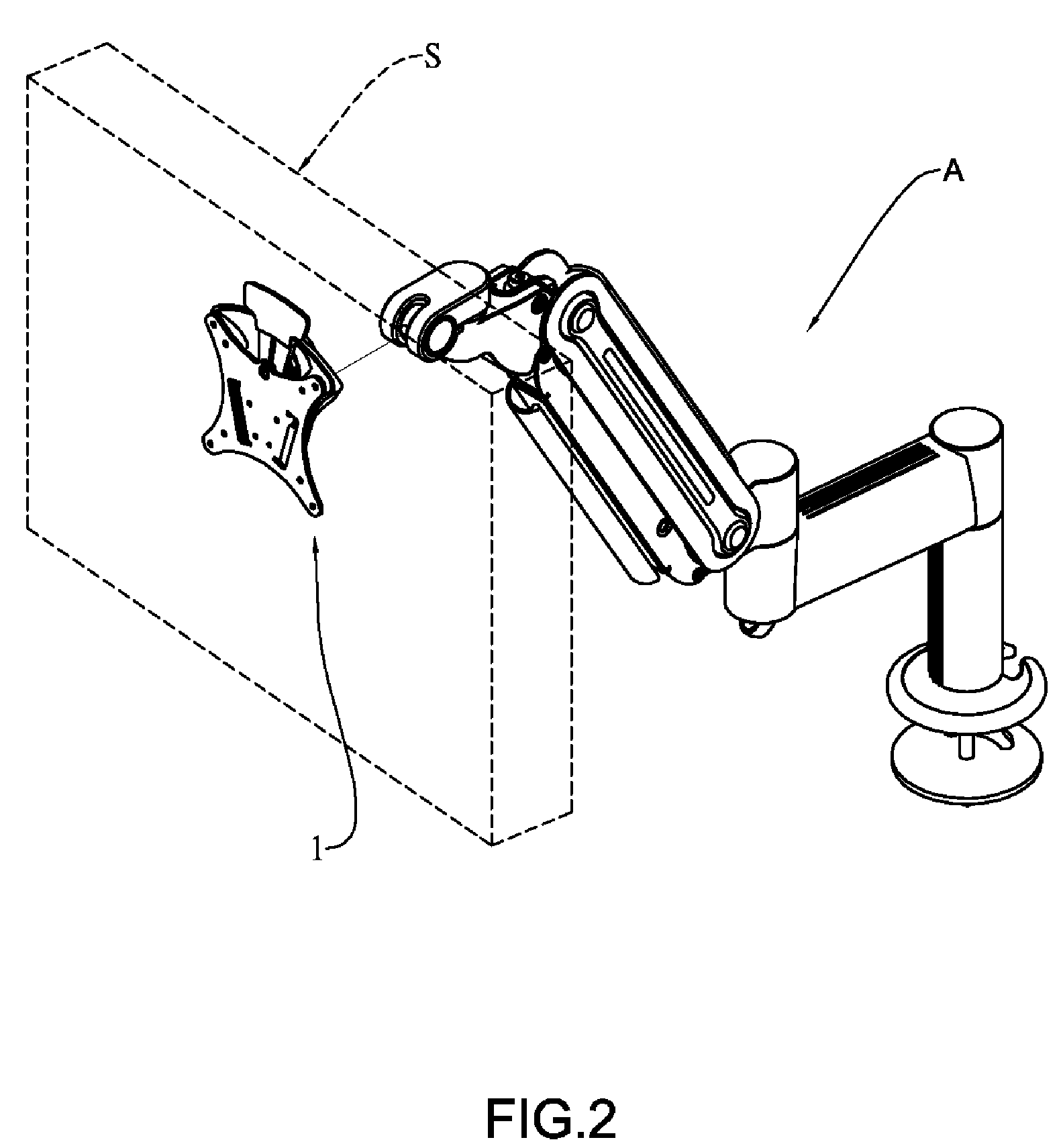 Screen suspension connecting means