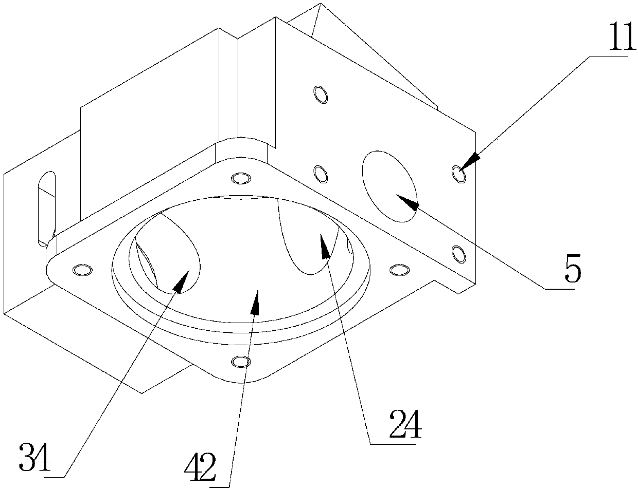 Closed scanning galvanometer device for laser machine