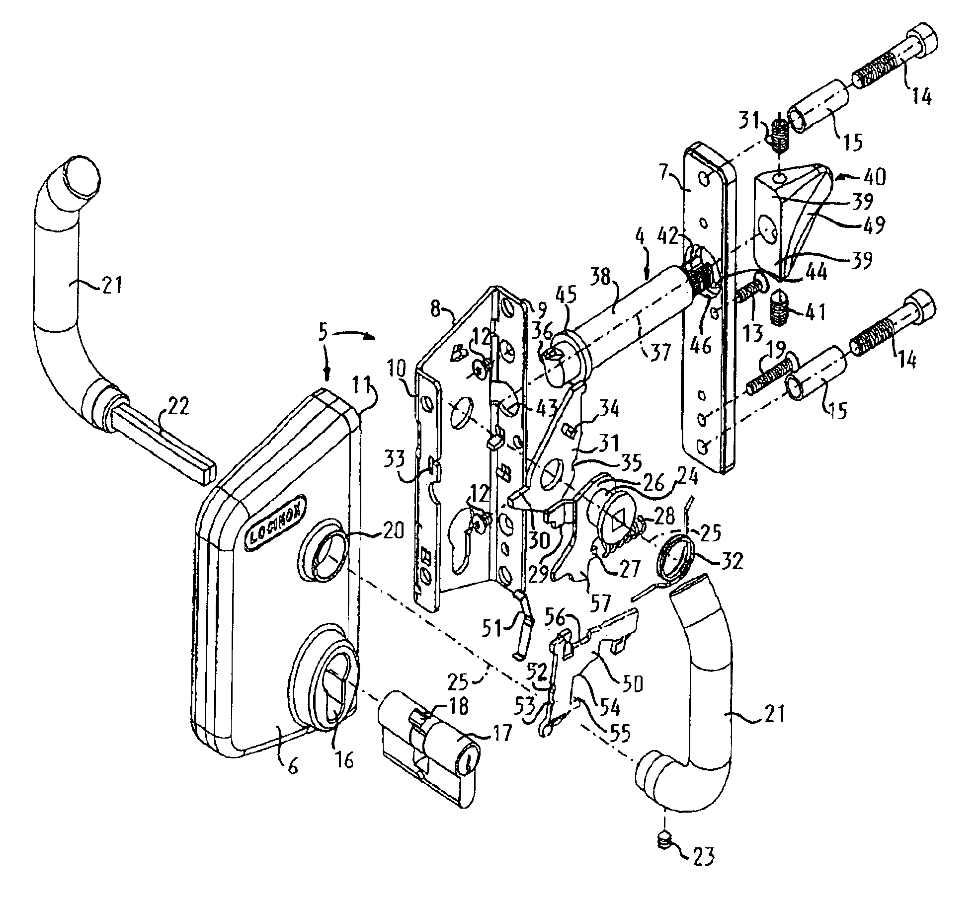 Lock for a sliding door or gate