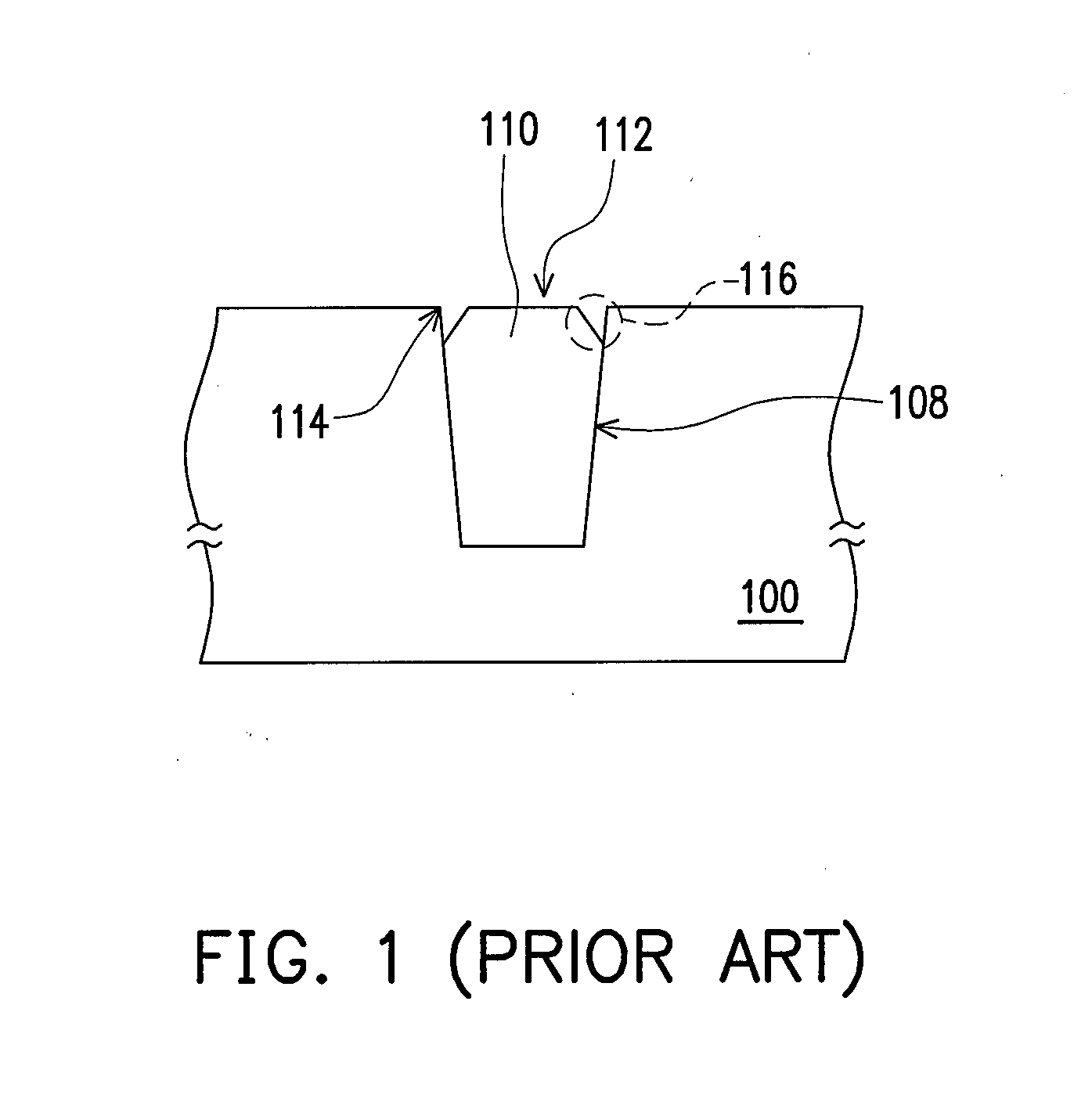 Method of fabricating a shallow trench isolation structure including forming a second liner covering the corner of the trench and first liner.