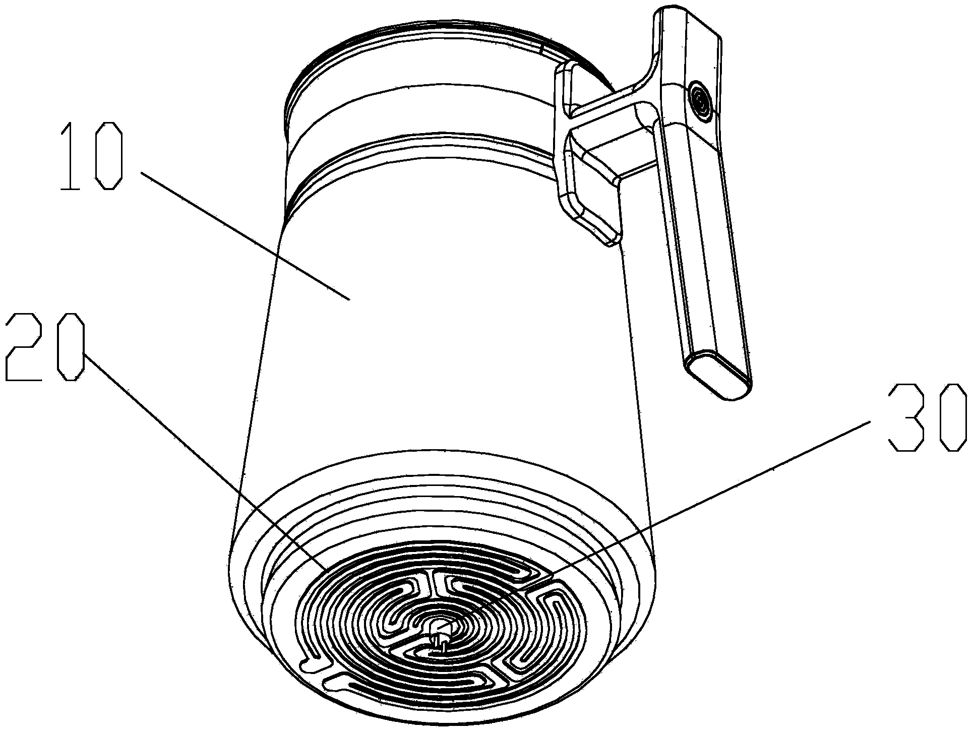 Dry-burning-resistant glass electric kettle