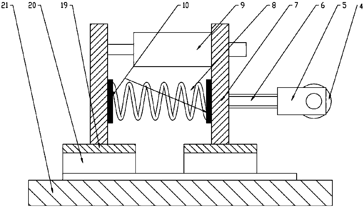 Cam roller negative stiffness structure low-frequency vibration isolator