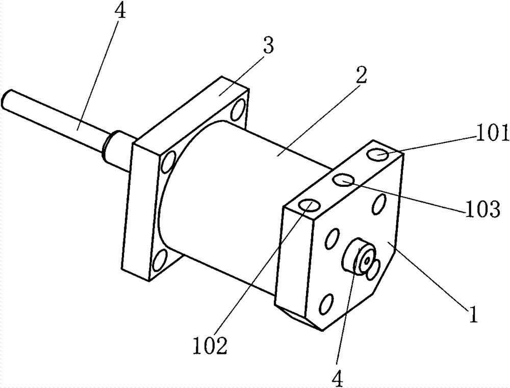 Steerable and differential hydraulic damping cylinder