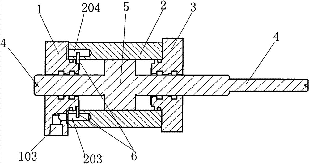 Steerable and differential hydraulic damping cylinder