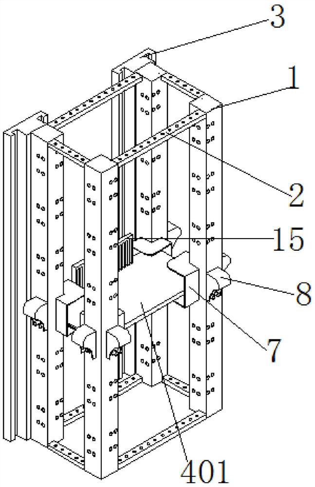 Convenient-to-adjust climbing frame for construction industry