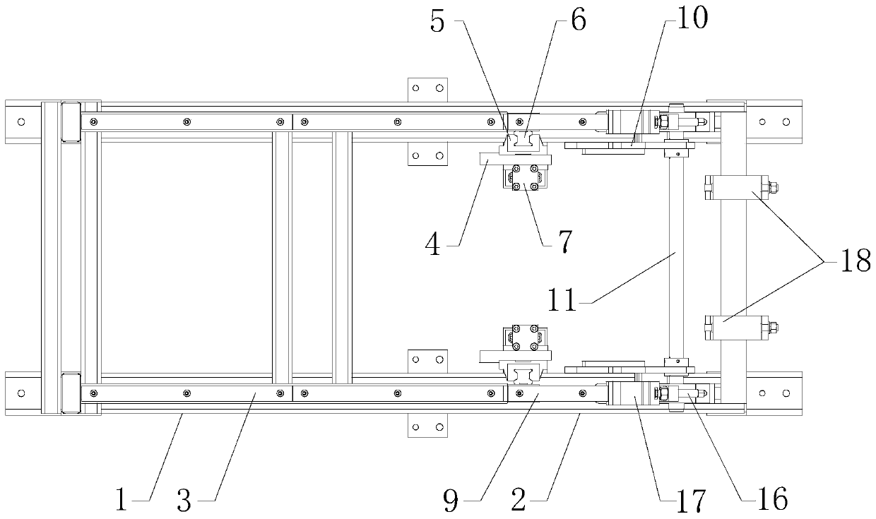 Overturning device for full-automatic high-speed circular sawing machine