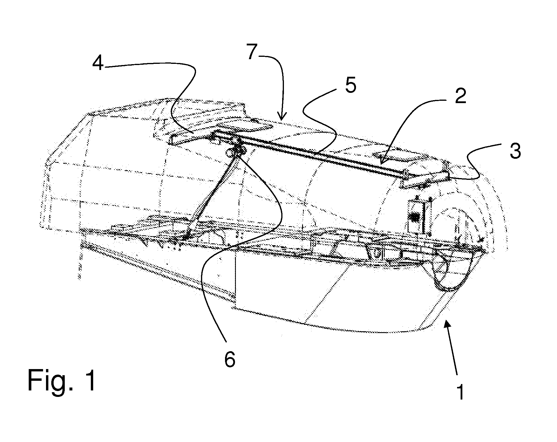 Nacelle travelling crane