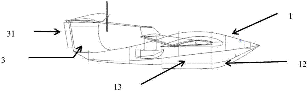 Novel multifunctional box type joined wing water unmanned aerial vehicle