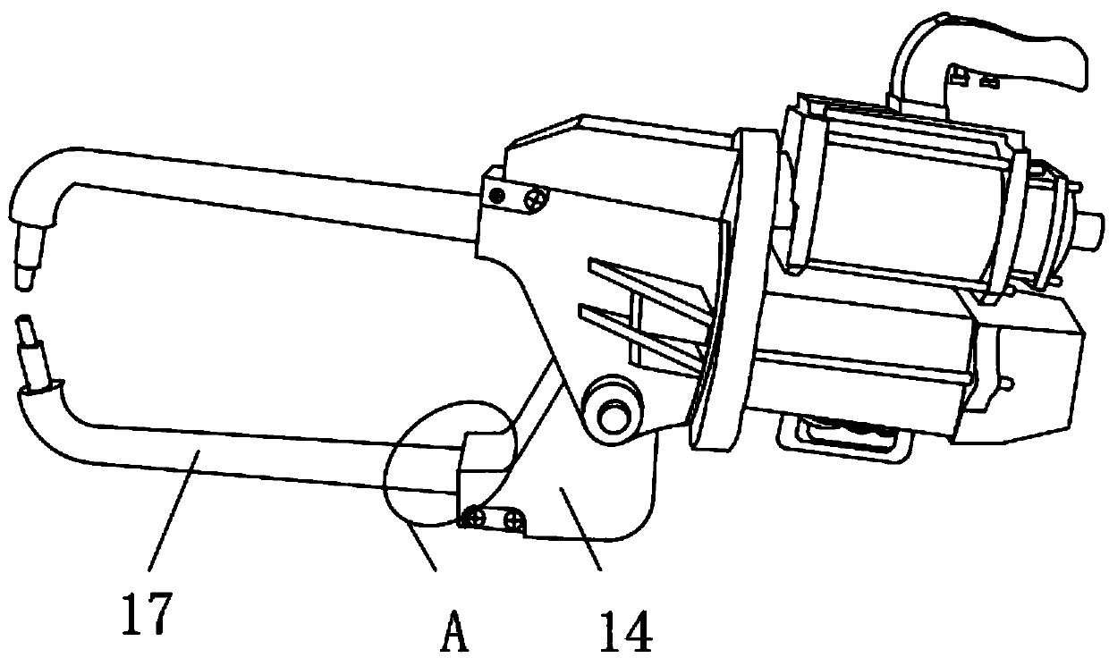 Movable type spot welding machine capable of reducing welding slag splashing