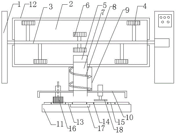 Rice spreading device for making rice crust