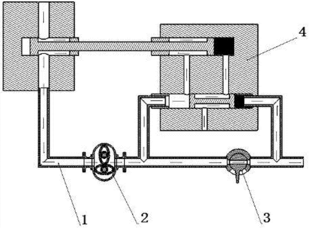 Indirect effect type fuel metering device and metering method thereof