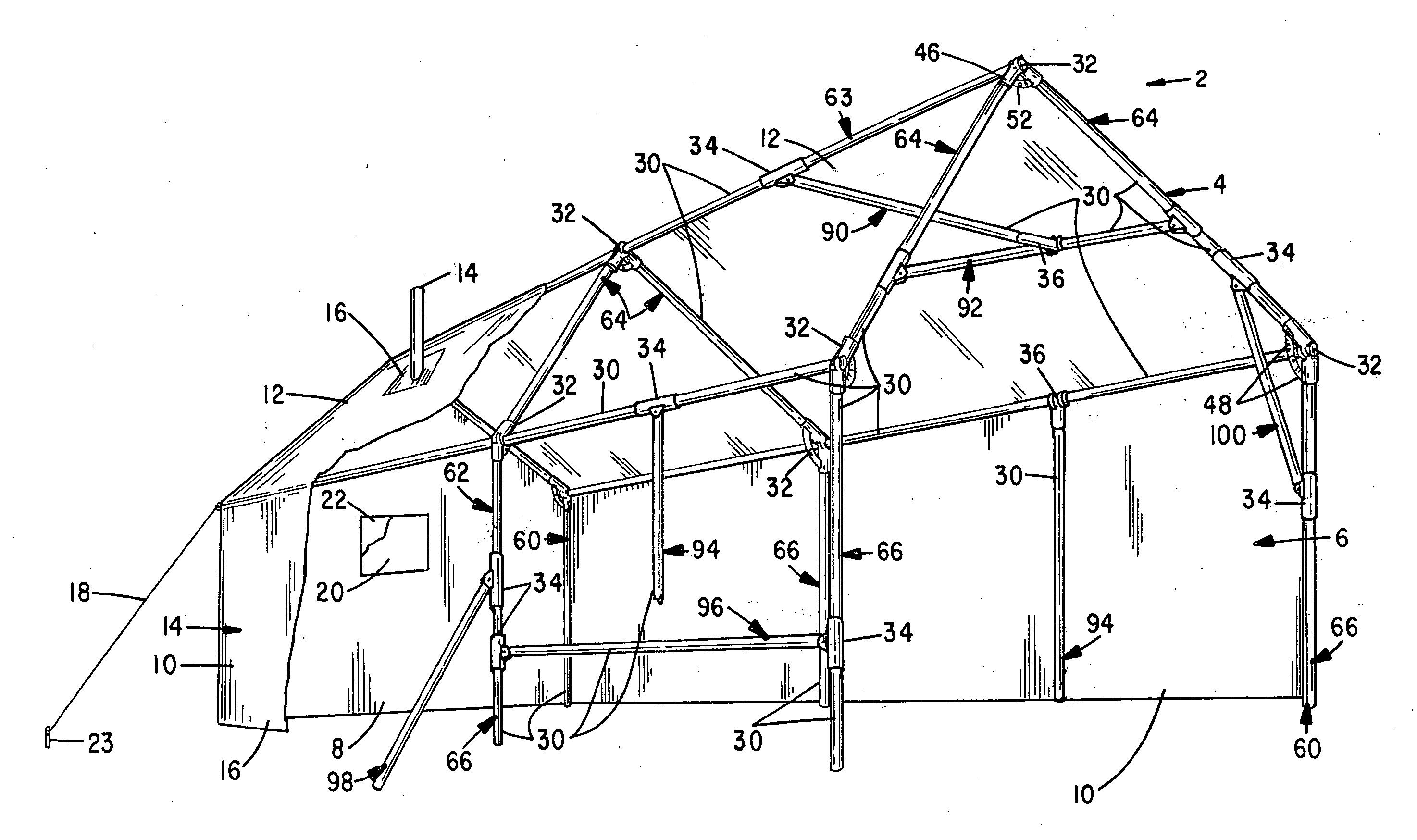 Tent frame coupler assembly