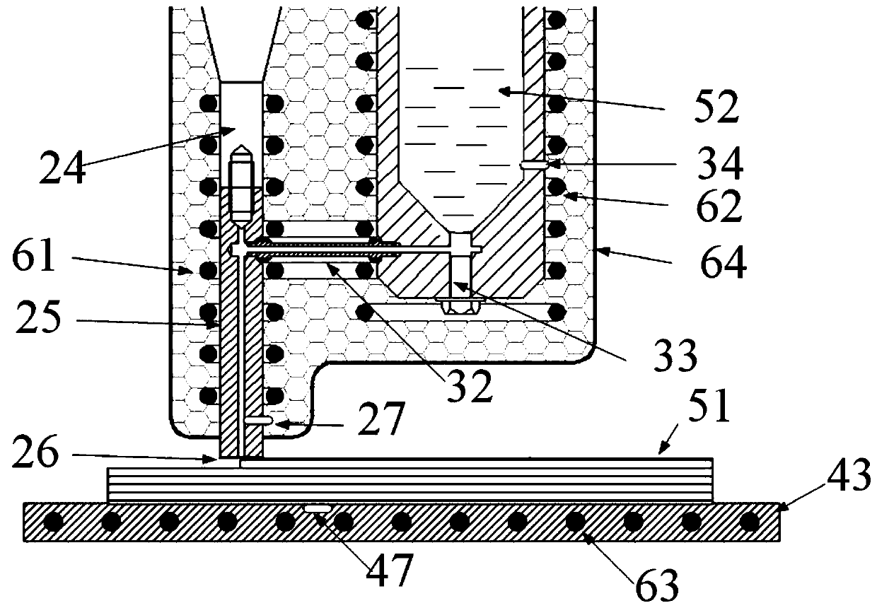 Aluminum alloy ultrasonic-assisted 3D printing device and printing method thereof