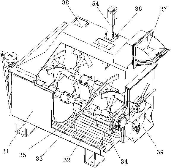 Fermentation drying device used for treating kitchen wastes