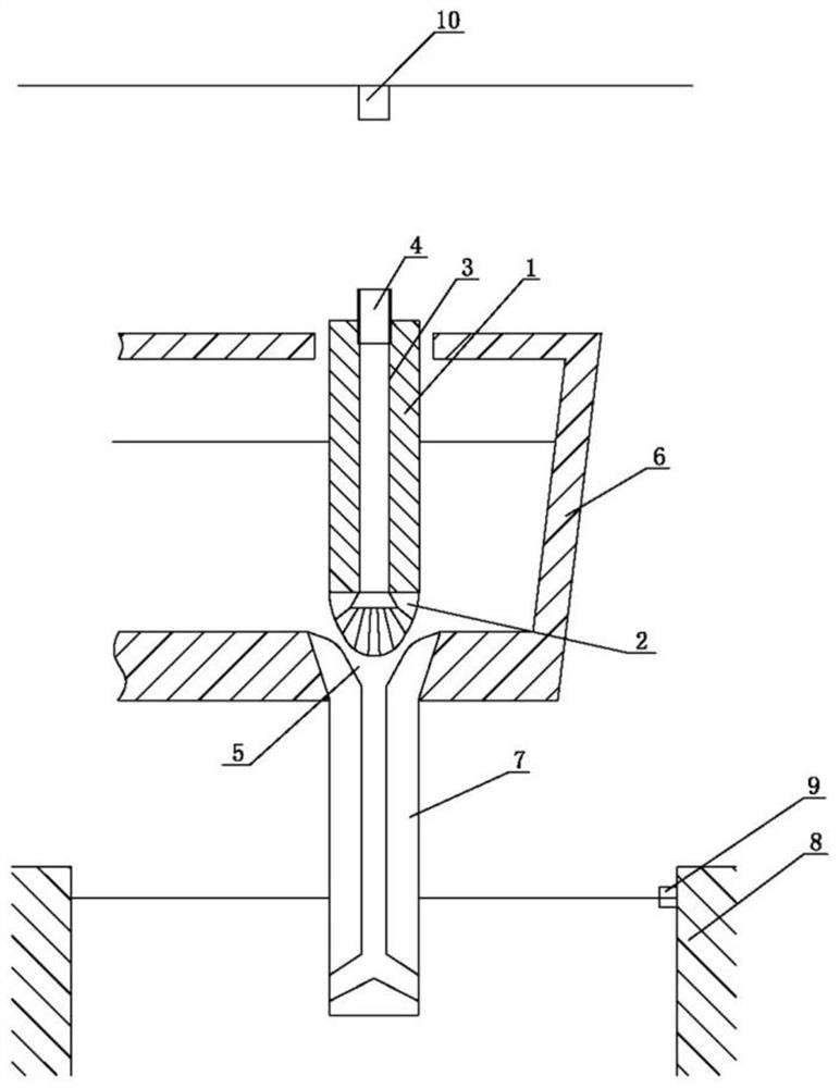 A high-quality steel continuous casting argon blowing stopper, stopper argon blowing system and argon blowing method