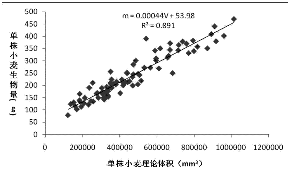 Detecting device and detecting method for crop biomass