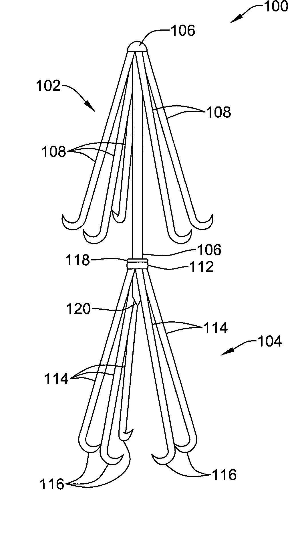 Intravascular filter assembly