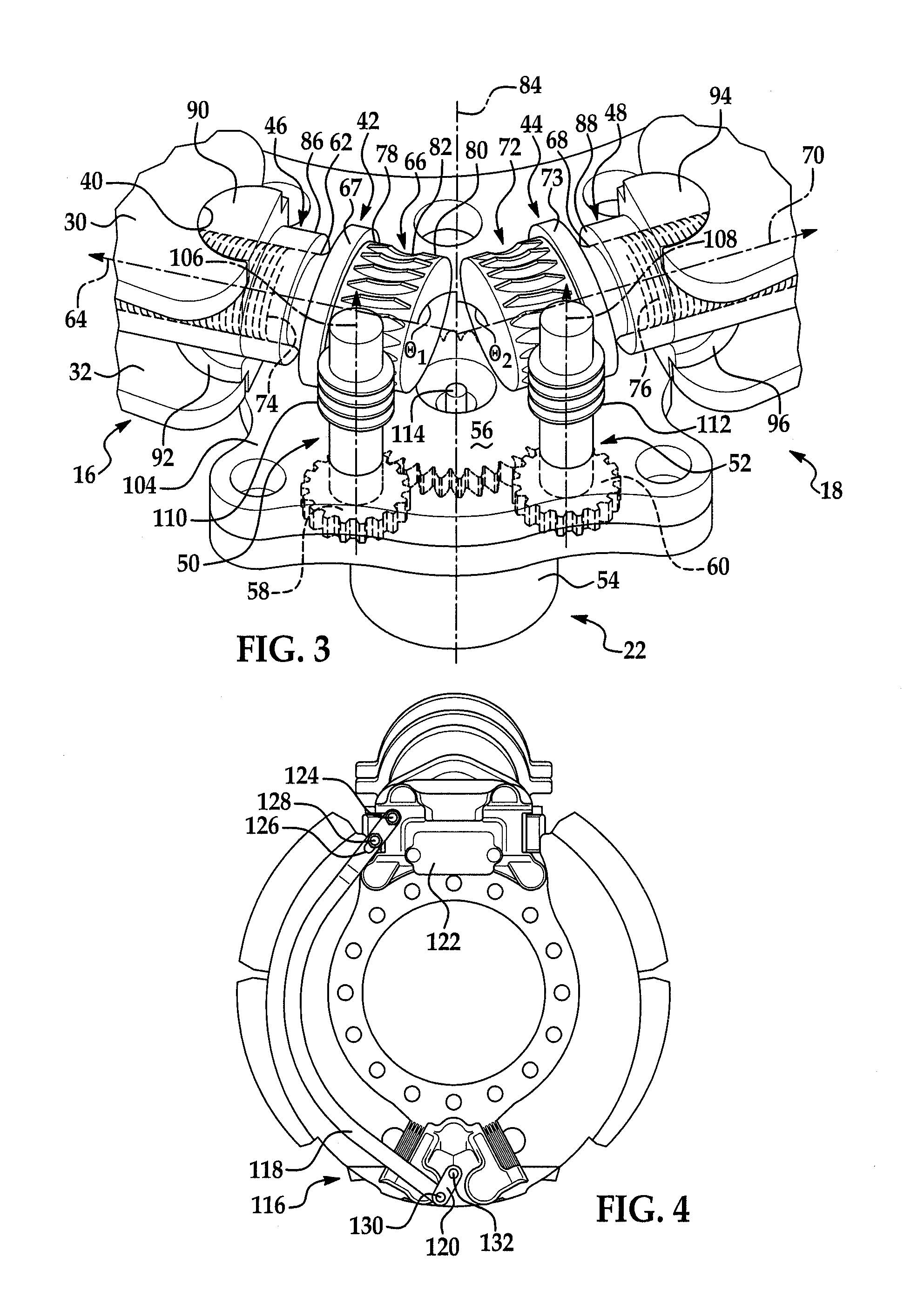 Variable position anchor assembly for adjusting brake shoes in a drum brake