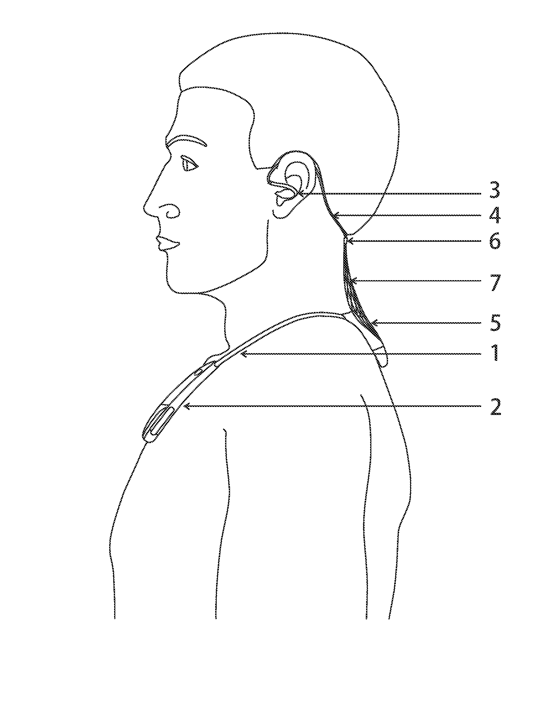 Neck-wearable communication device with microphone array