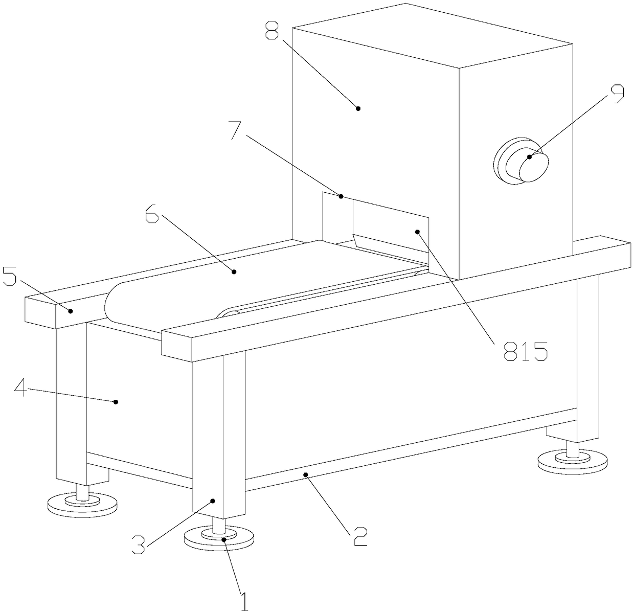 Cutting device for leather bag manufacturing