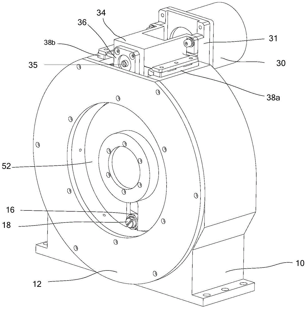 A radial zero additional force turntable