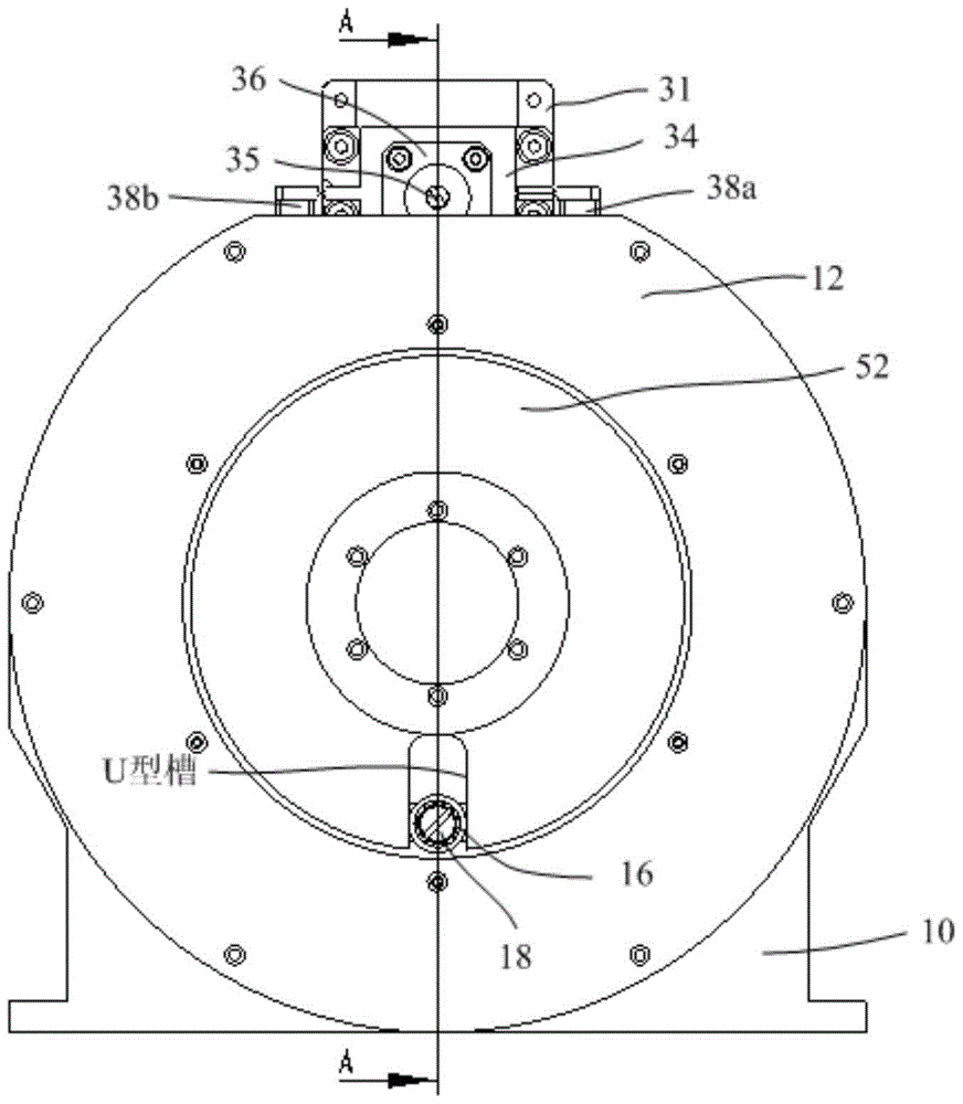 A radial zero additional force turntable