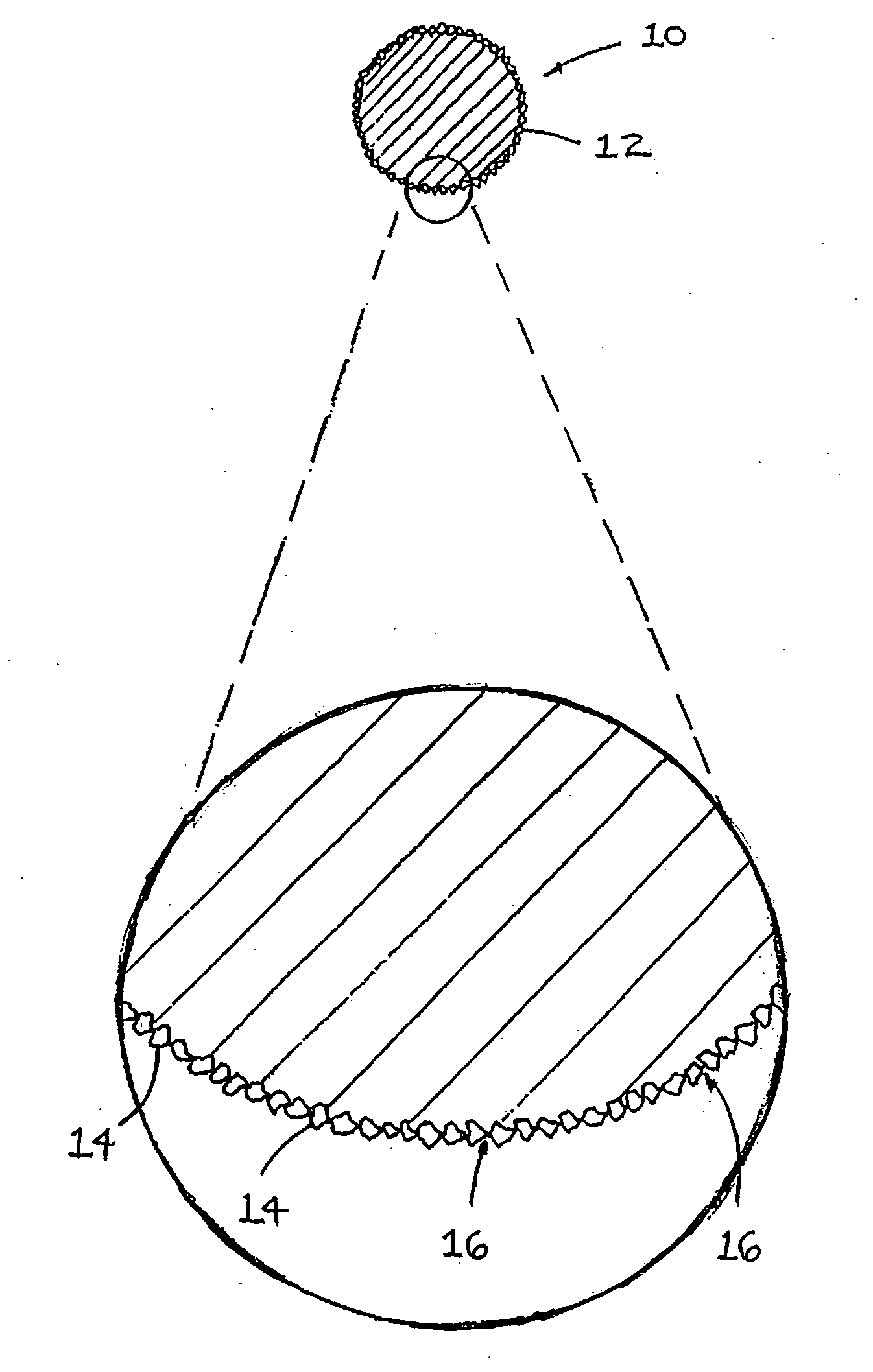 Spooled cutting string for string trimmer