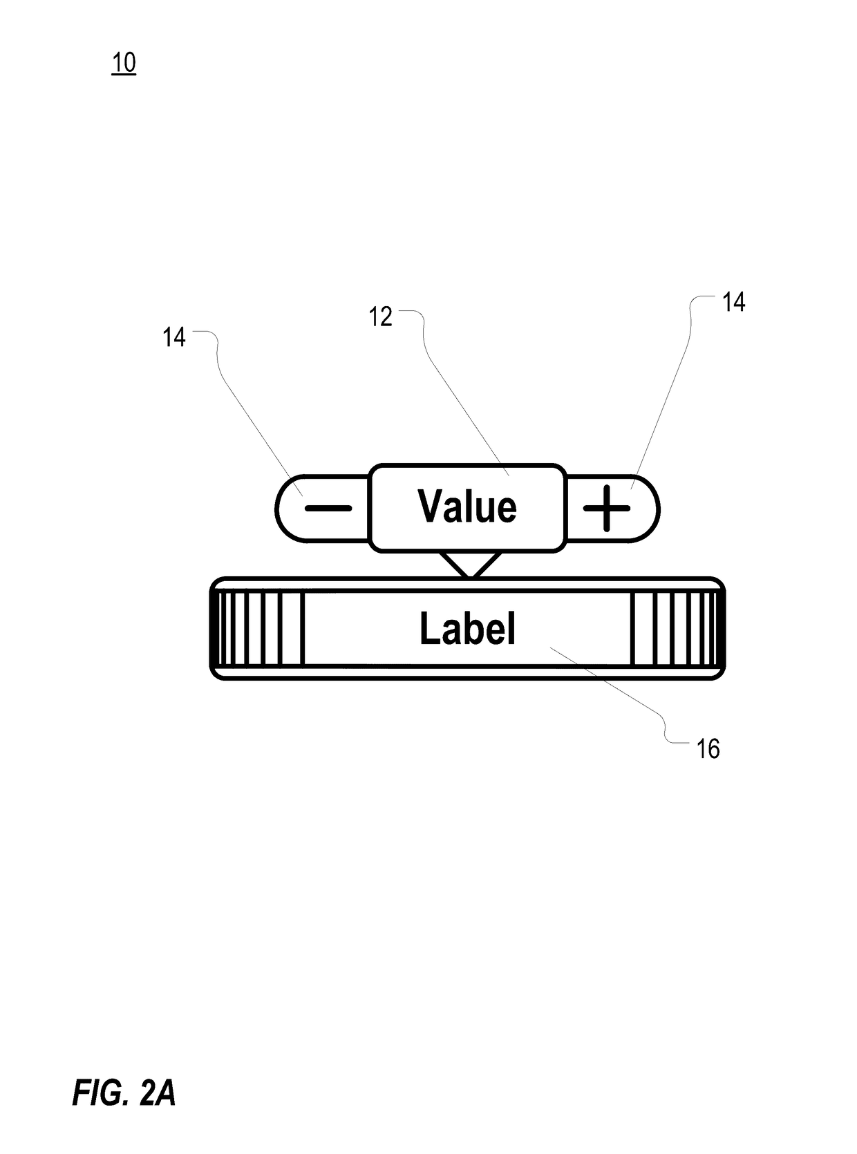 Macro/micro control user interface element