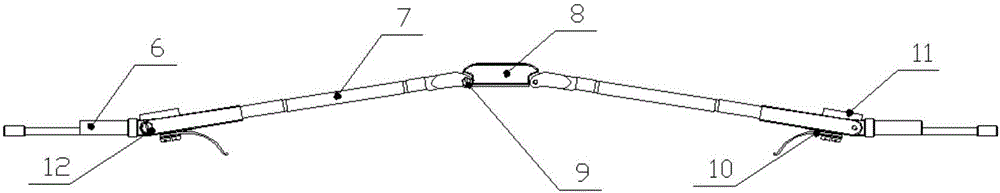 Small-bore bidirectional two-dimensional floating self-adaptive mechanism for high-temperature and high-pressure underground pipeline