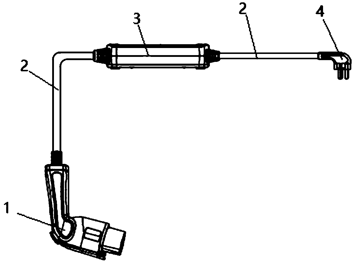 Temperature monitoring system and monitoring method for electric vehicle charging assembly