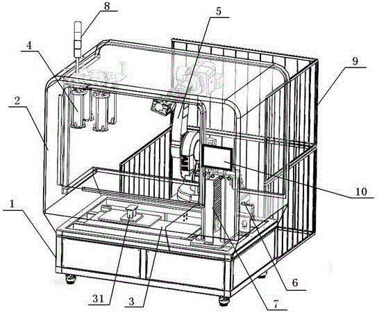 Mechanical arm grinding device