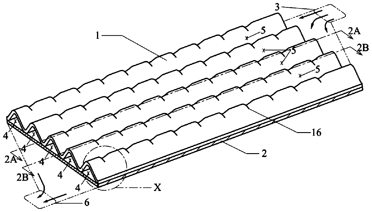 Corrugation staggered fuel cell bipolar plate structure