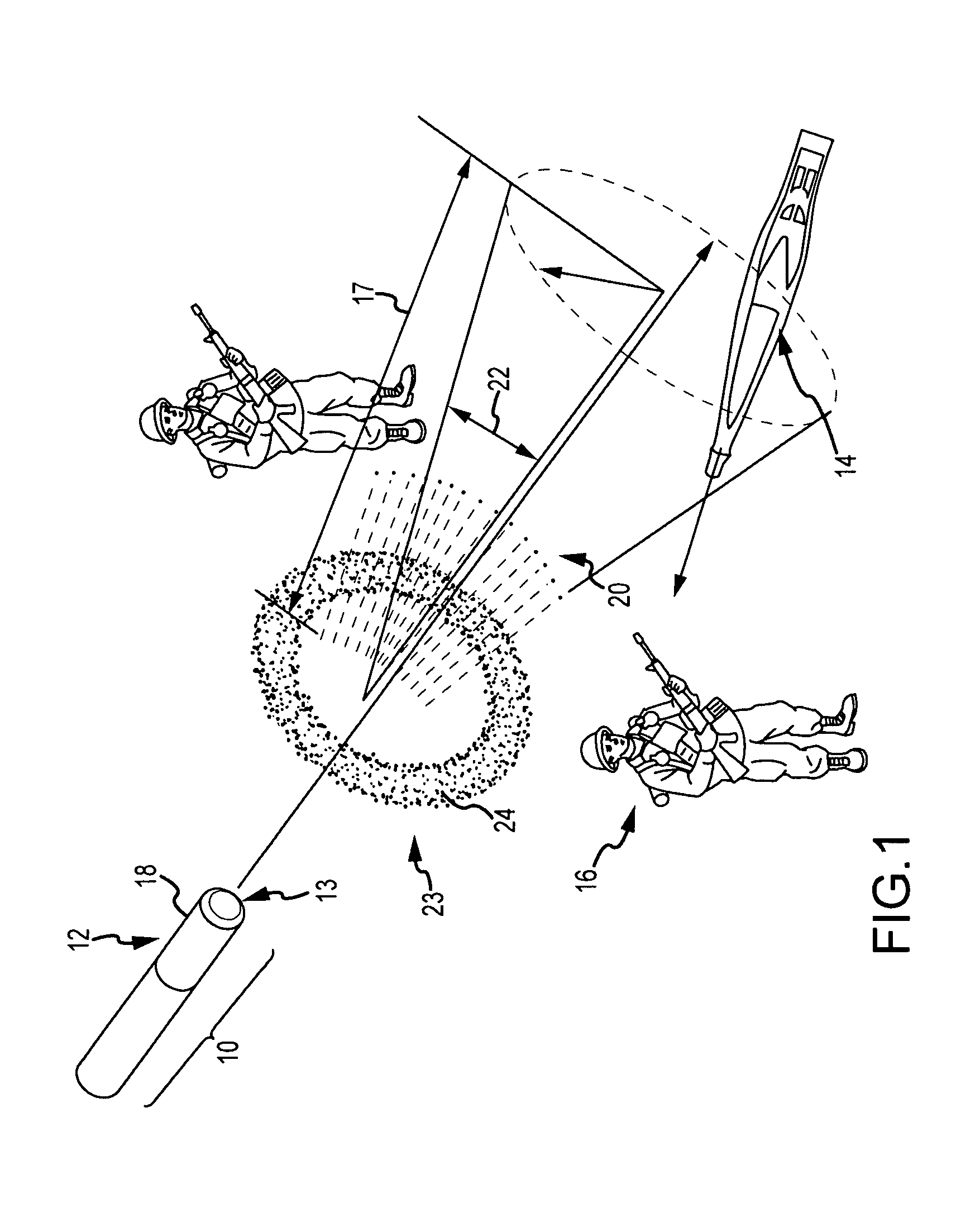 Forward firing fragmentation warhead