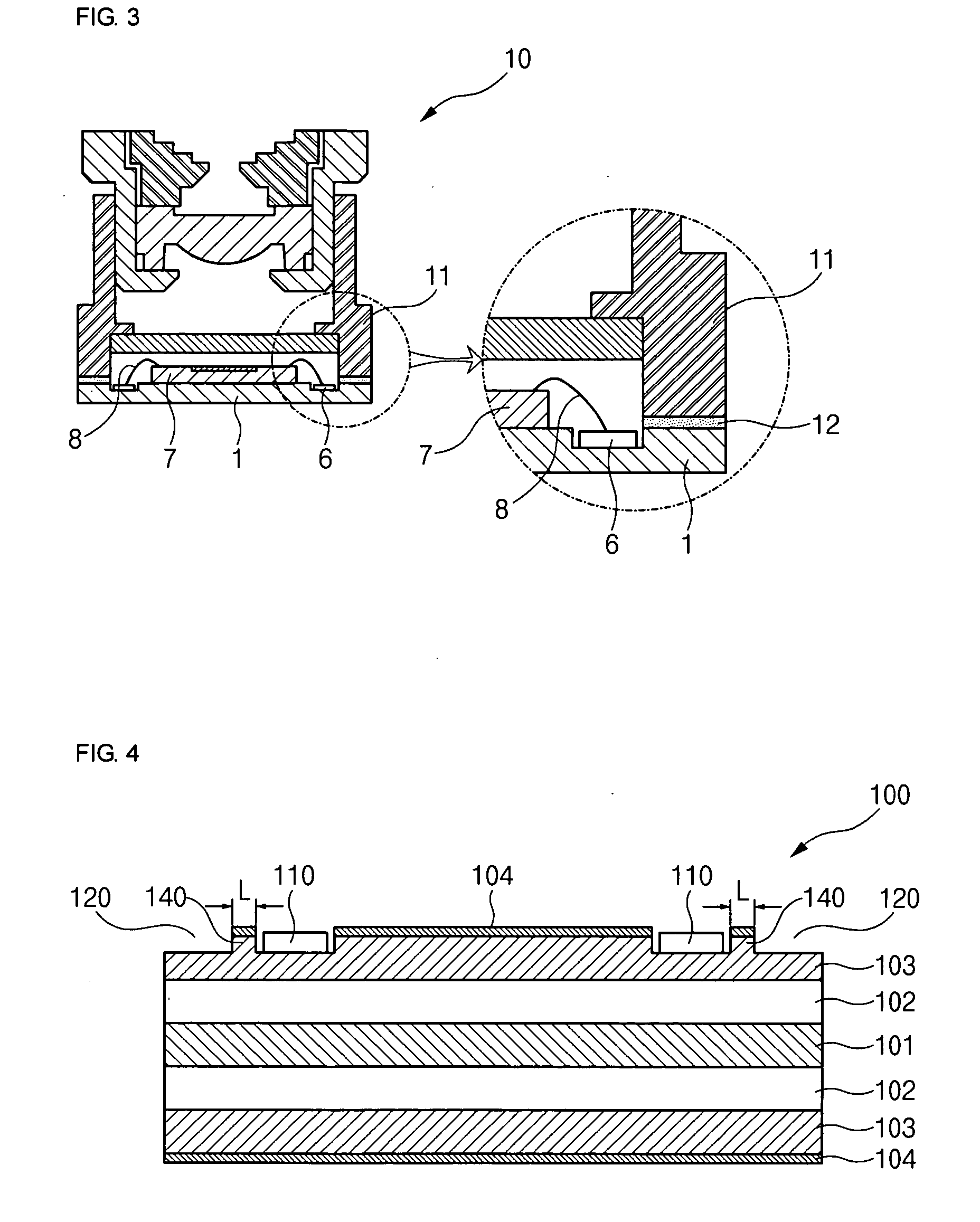 Camera module using printed circuit board with step portion