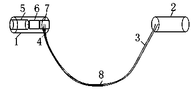 Skipping rope counting device based on triaxial acceleration and counting method thereof