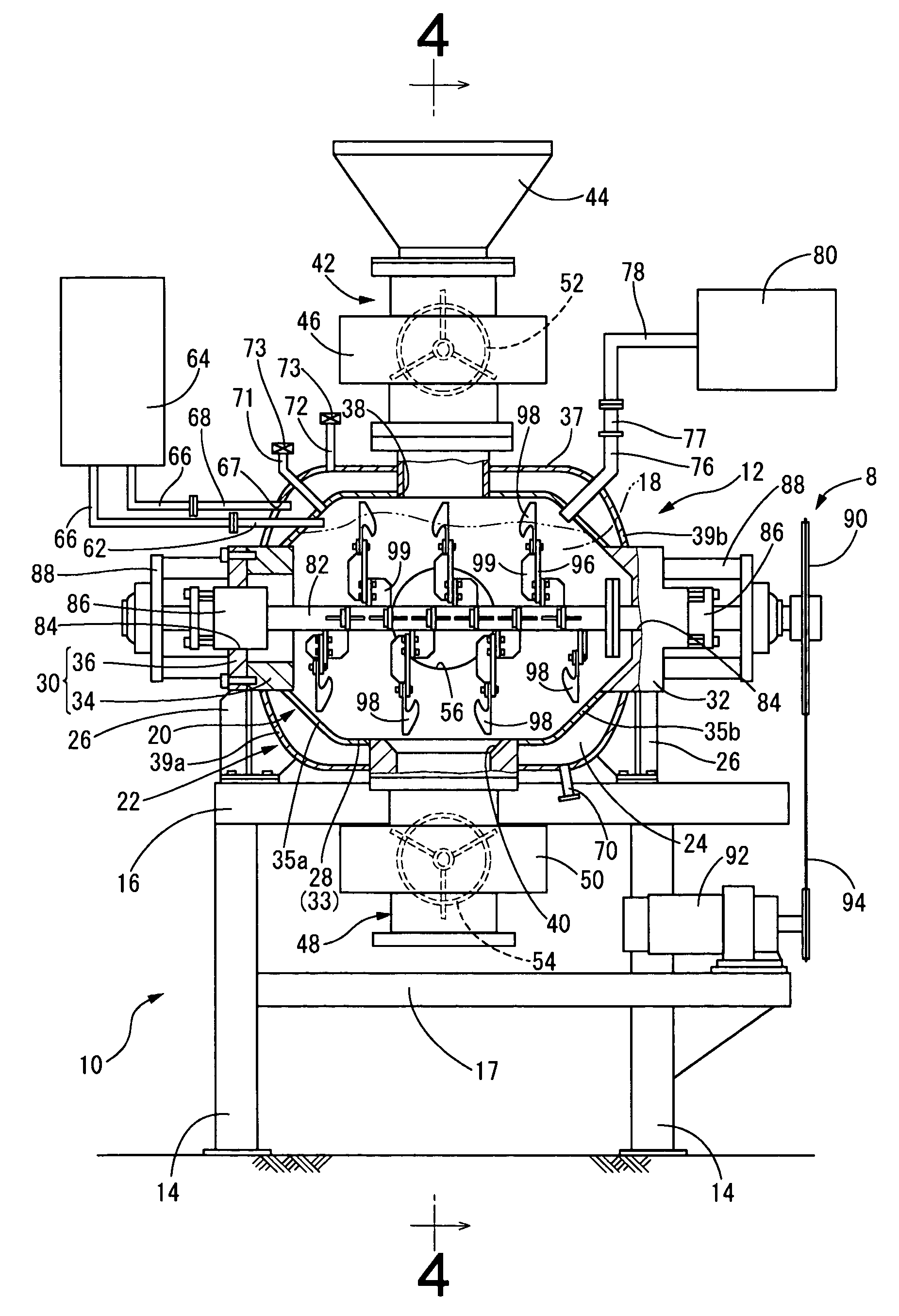 Apparatus and method for treating organic waste and organic material obtained by the treatment method