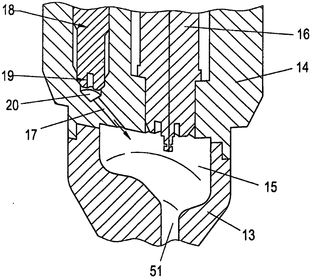 Combustion gas feeding and ignition device for a gas engine