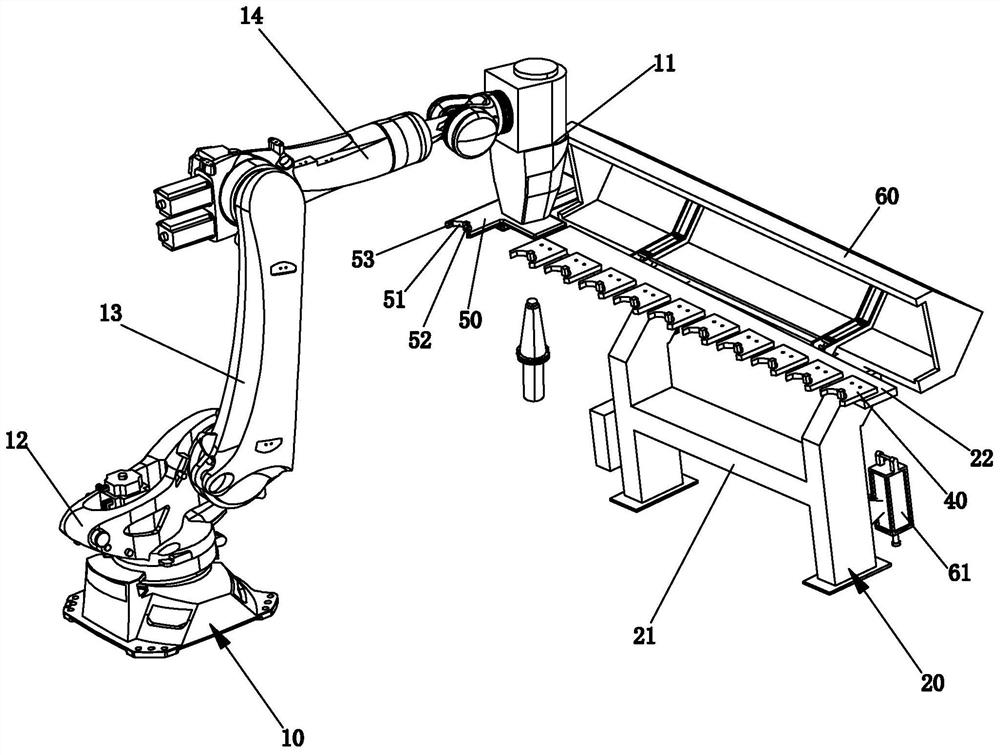 Automatic tool changing device of engraving machine and tool changing method of automatic tool changing device