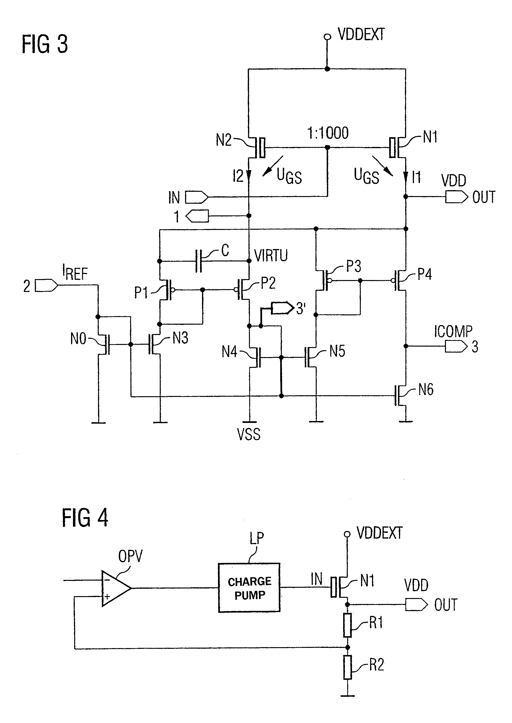 Voltage regulator with a current mirror for partial current decoupling