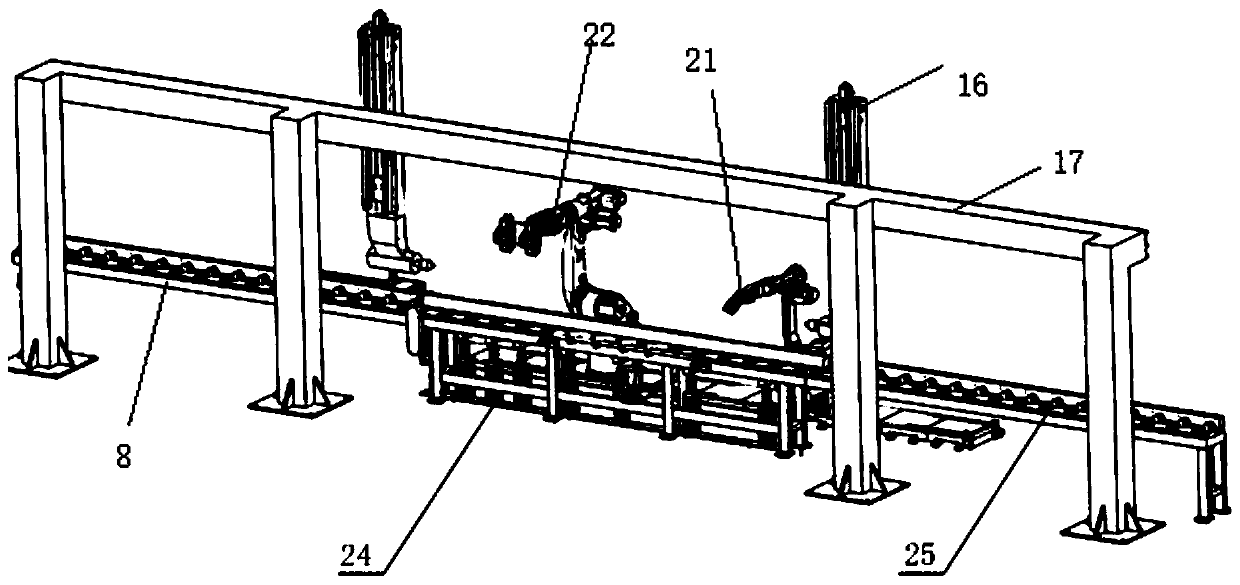 Fully-automatic assembly welding working station for pipe-flange and pipe-sleeve