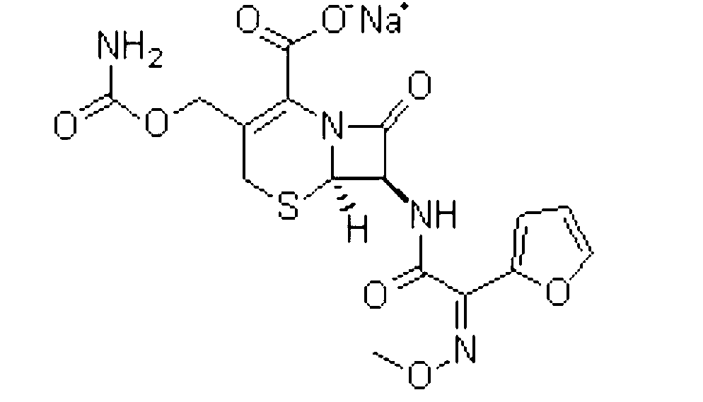 Cefuroxime sodium pharmaceutical composition and preparation method thereof