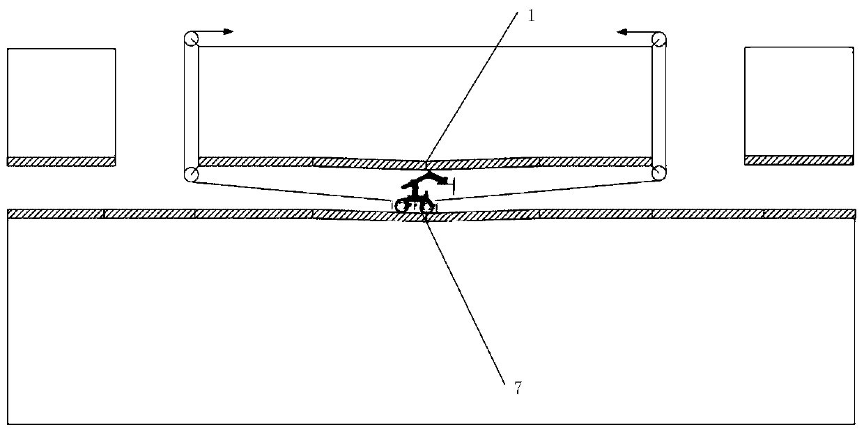 Inner sleeve arc-shaped hole forming and sunk pipeline lifting and restoring method