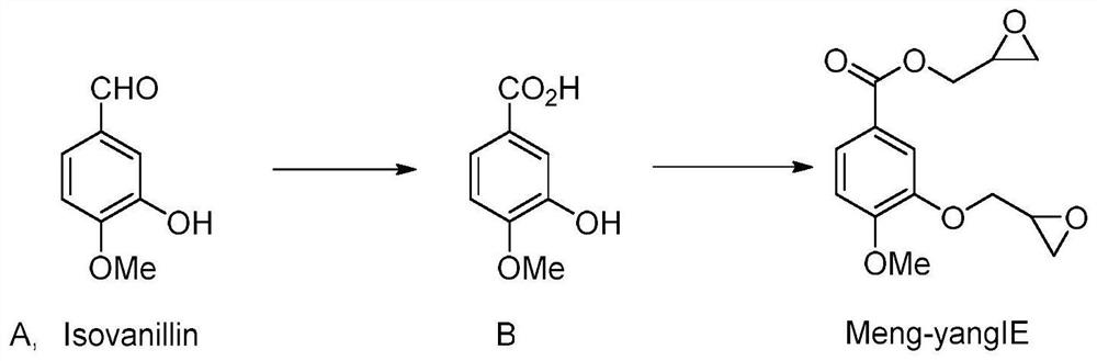 Application of novel isovanillin epoxy resin monomer in preparation of silicon-containing polymer