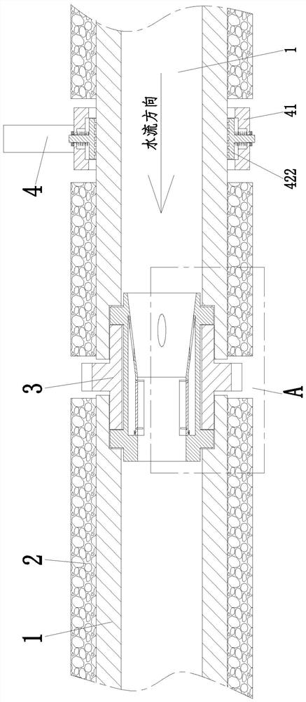 Heat supply pipeline