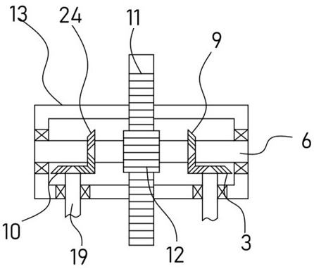 Gravel mixing device for constructional engineering