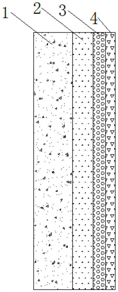 Sandstone wall surface and its construction method