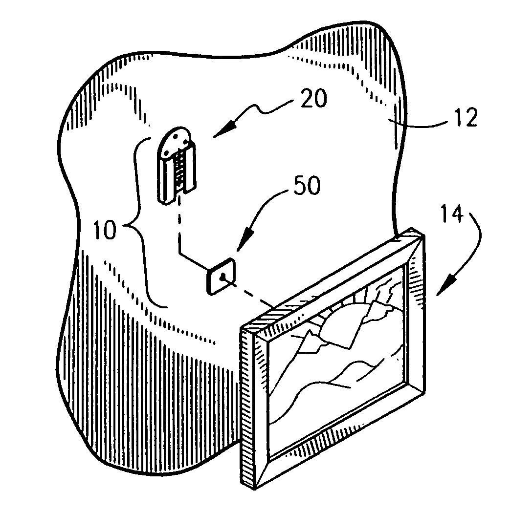 Adjustable hanger and kit incorporating the same