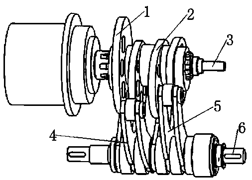 Cam connecting rod mechanism of soap dicer