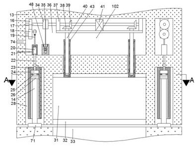 Ceramic exhibition cabinet and use method thereof